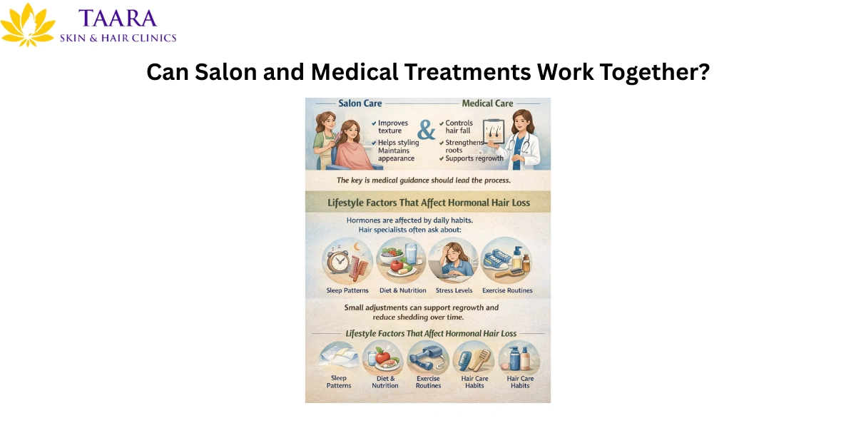 Can Salon and Medical Treatments Work Together-hormonal hair loss treatment