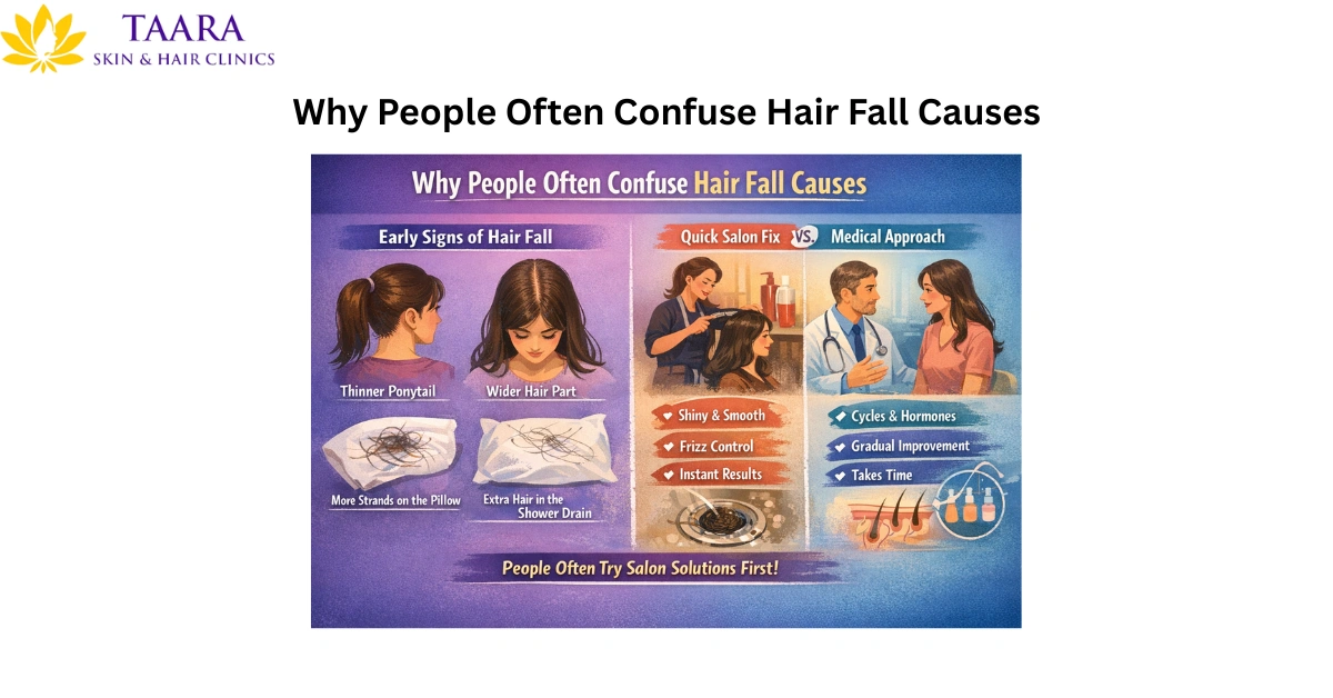 Why People Often Confuse Hair Fall Causes-hormonal hair loss treatment
