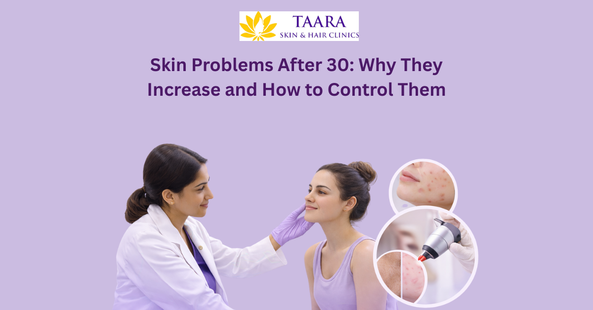 skin problem after 30